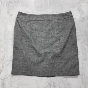 Vintage Apt 9 Skirt Womens 18 Gray Tweed Pencil Knee Length Lined Stretch Office